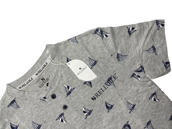 PIGIAMA UOMO 3 PEZZI MANICA CORTA + PANTALONCINO+ PANTALONE LUNGO RELIABLE - Immagine 2 di 4