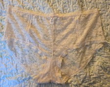 Vintage Pink K Kmart Lace Panties 3XL Pale Pink Lace High Waisted