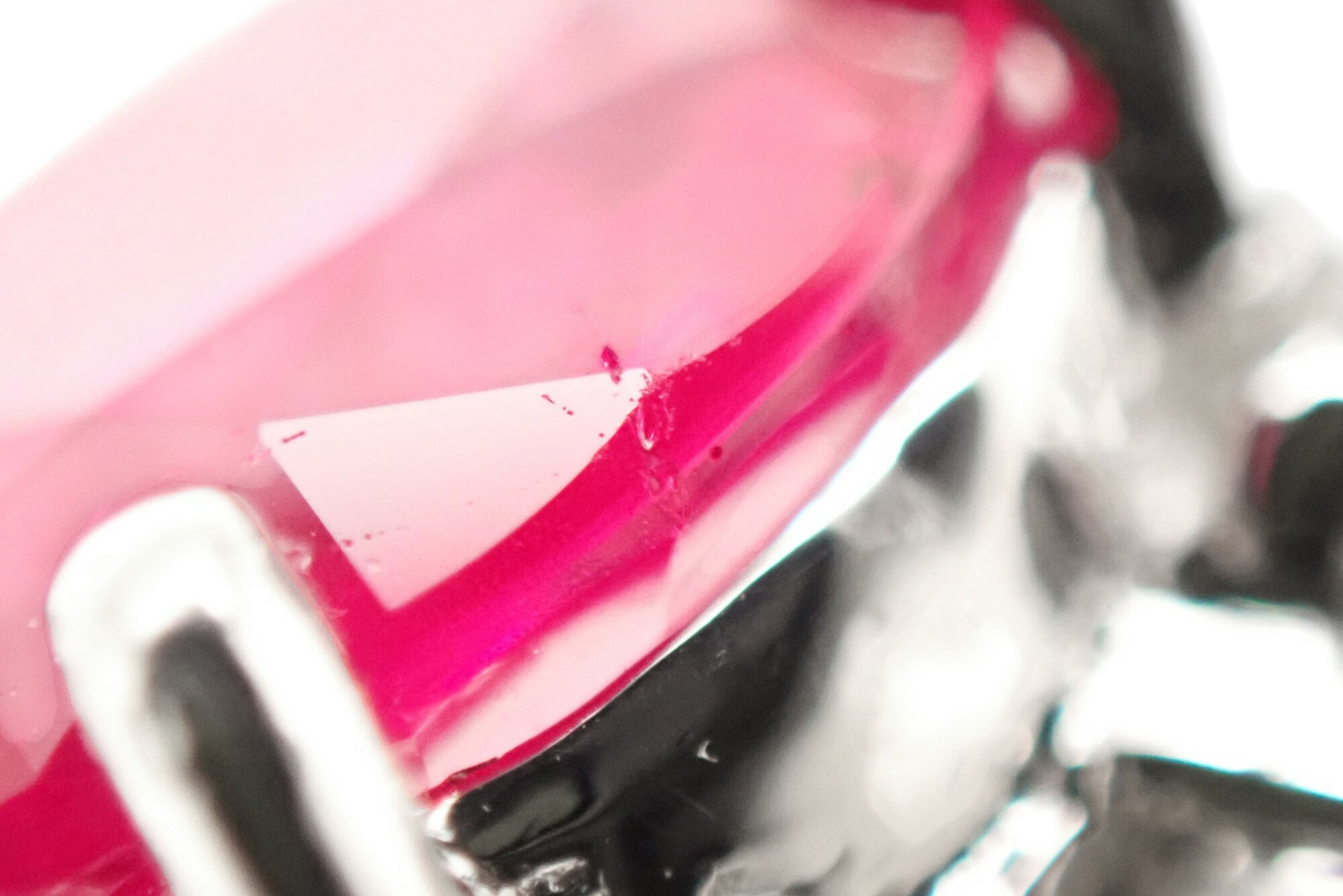 Authentic PT900 Ring Burma/Myanmar Ruby 1.13ct di… - image 11