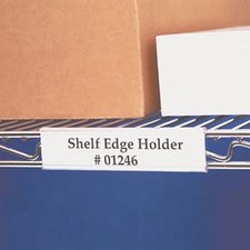 Wire Shelving Label Holder 6" x 1-5/16" Clear 25/Pk