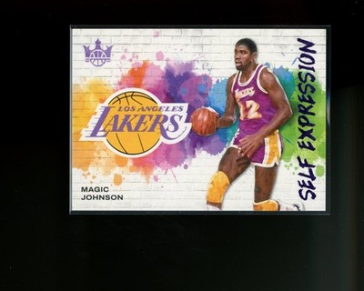2023-24 Panini Court Kings Self Expression Violet #15 Magic Johnson #d 7/49