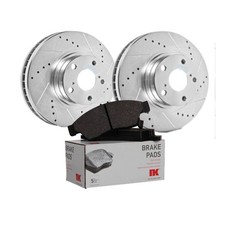 NK Front Brake Discs and Pad Set for Mercedes Benz SL500 5.0 Oct 2001-Oct 2012