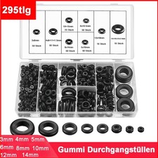 295tlg Kabeltüllen Sortiment Gummitüllen Durchgangstüllen Kabeldurchführung Set