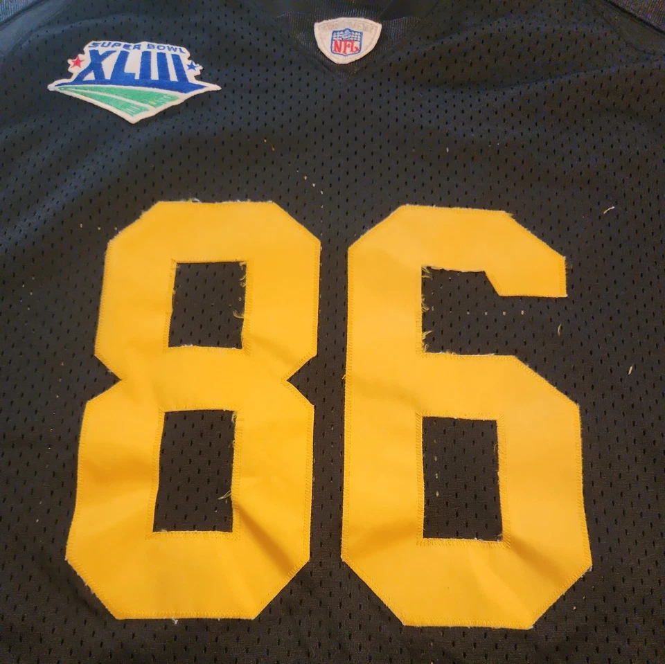 Camiseta deportiva alternativa Pittsburgh Steelers Ward #86 Reebok Onfield RARA TALLA 54 SB Foto 2 de 4