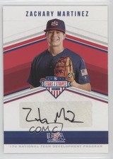 2018 USA Baseball Stars & Stripes Black Ink 21/25 Zach Martinez Zachary Auto 0g4