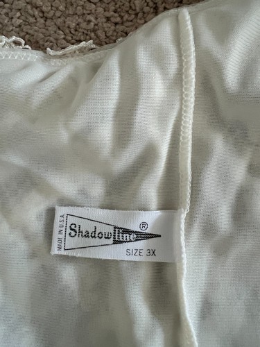 Vintage 80s Shadowline Ivory Lace Gown & Robe Peignoir Set Plus 3X - Picture 4 of 4