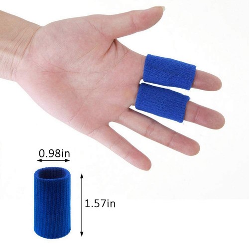 20 Pcs Finger Sleeves Protectors Sports Finger Splints Thumb Finger Support - Picture 6 of 7