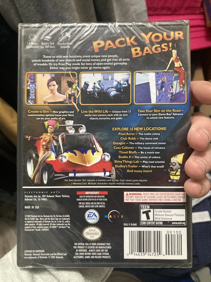 Sims Bustin' Out (Nintendo GameCube, 2003) - BRAND NEW - Image 4 of 4