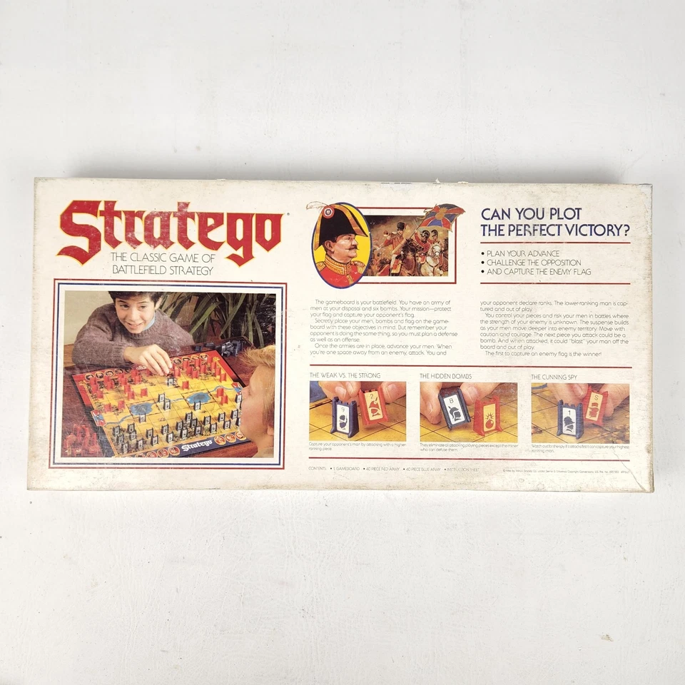 Vintage Stratego Battlefield Strategy Board Game Milton Bradley 1986 Complete - Image 2 of 4