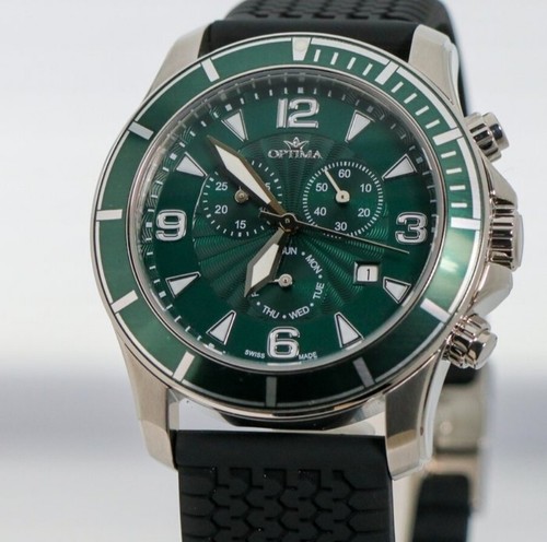 Optima • Swiss Chronograph Watch • OSC422-SX-12 • 45mm • Date SubDay • 5 ATM - Picture 3 of 12