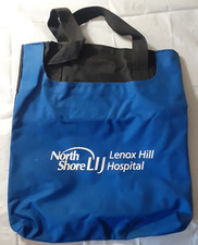 North Shore Lenox Hill Hospital Tote handle bag, 14"x13", synthetic, blue