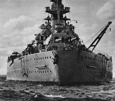 D　GERMAN　THROUCH　PICTURE WW2 WWII Photo German Kriegsmarine Battleship Tirpitz World