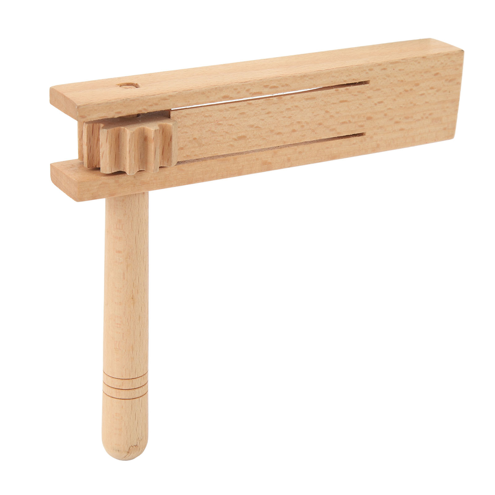 Wooden Ratchet Noise Maker Orff Hand Noisemaker Rattle Instrument Toy