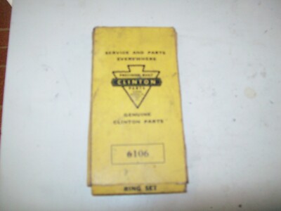 Clinton Precision Built Rings #6106  set of 3 NOS in Box Compression Scraper Oil