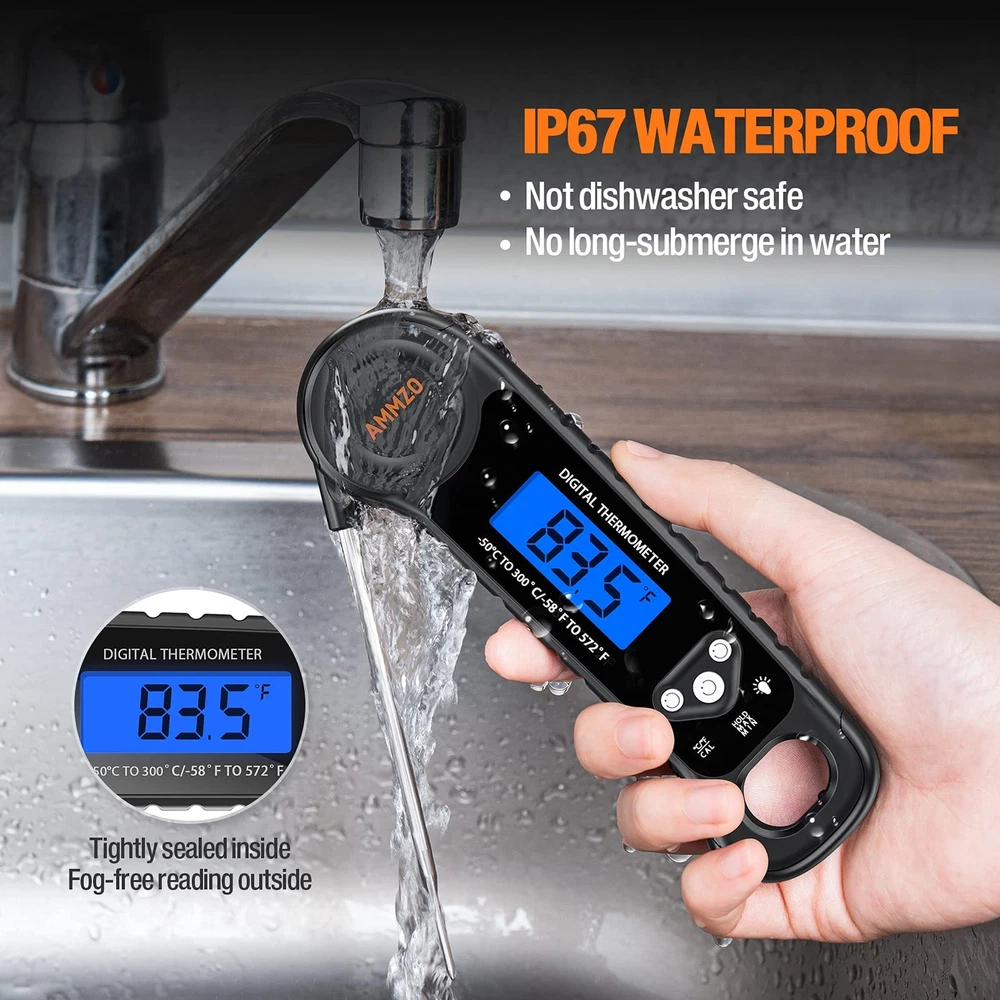Meat Thermometer Digital, Candy Thermometer Food Thermometer Instant Read The... Meat Thermometer Digital, Candy Thermometer Food Thermometer Instant Read The...