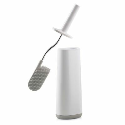 JosephJoseph Bathroom Flex Toilet Brush with Holder silicone head, cleaning set