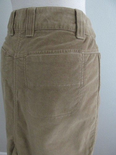 Athleta Size 6 Khaki Washed Velvet Velveteen Skirt - Picture 9 of 10