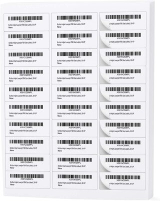 Buhbo 30-UP FBA Product Sticker Labels 1'' x 2-5/8'' (500 Sheets, 15,000 Labels)