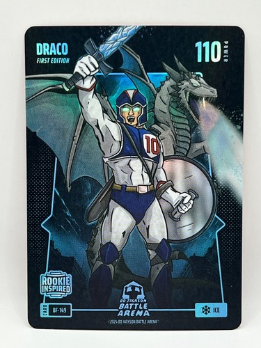 2024 Bo Jackson Battle Arena Draco BF-149 Drake Maye Ice Battlefoil