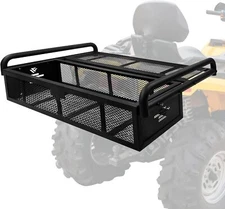 JY Performance ATV Rear Cargo Basket, Universal ATV Racks and Baskets Storage
