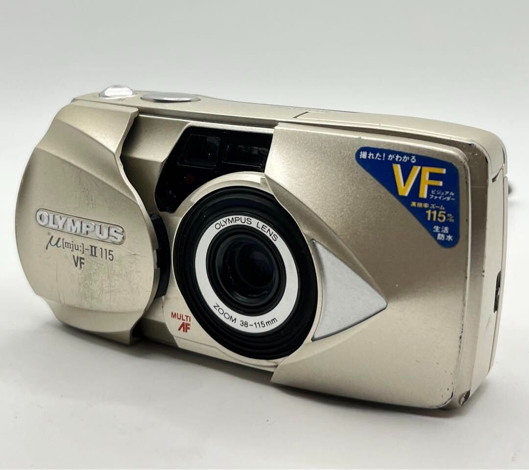 Olympus μ mju II 115 VF Point & Shoot 35mm Film Camera From