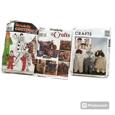 Vintage Patterns Set Of Three Crafting Sewing Uncut Patterns McCalls Simplicity