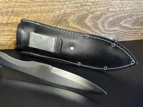 Vintage United Rostfrei Knife UC27 w/ Sheath, 6" Spear Point Blade Diver's Knife - Picture 11 of 24