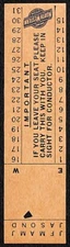 Chicago North Western System Railroad Train / Seat Check c1930's-40's