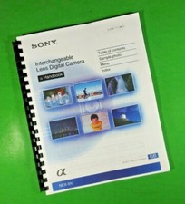 Owners Manual for Sony NEX-5N NEX5N Camera 200 Pages W/Clear Covers 