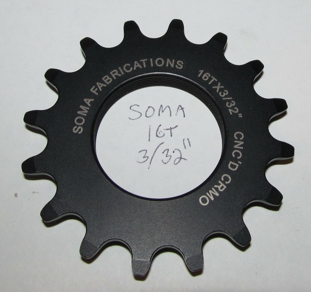 JOYTECH 16T x 3//32/" SILVER Fixed Gear Track Bike Cog 16 Tooth English Thread