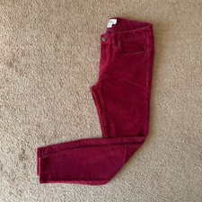 Vineyard Vines Pants Womens 2 30x28 Corduroy Mid Rise Red Tapered Leg