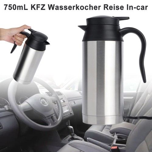 750mL Czajnik samochodowy W samochodzie Elektryczna zapalniczka ze stali nierdzewnej 12V - Zdjęcie 2 z 16