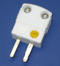High Temperature Ceramic Miniature Mini K-Type Thermocouple Connector Male Plug