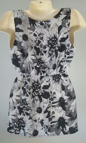 Motherhood Maternity Blouse Size Medium Sleeveless Ruffle Pullover Summer Top  B - Picture 3 of 5