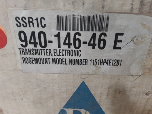 Transmisor electrónico Rosemount 1151HP4E12B1 0-150 PSI nuevo - Imagen 3 de 4