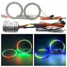 Angel Eyes Rgb Sequential Led Halo Rings Bluetooth Light Dynamic Lamp Headlight