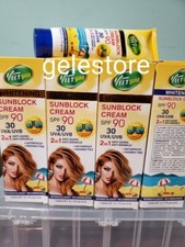 Veetgold sun block cream spf 90 2 in 1, anti wrinkles/aging. X 1. Waterproof