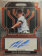 2022 Panini Prizm Rookie Autographs#RA-MB Mike Baumann Rookie Autographs 