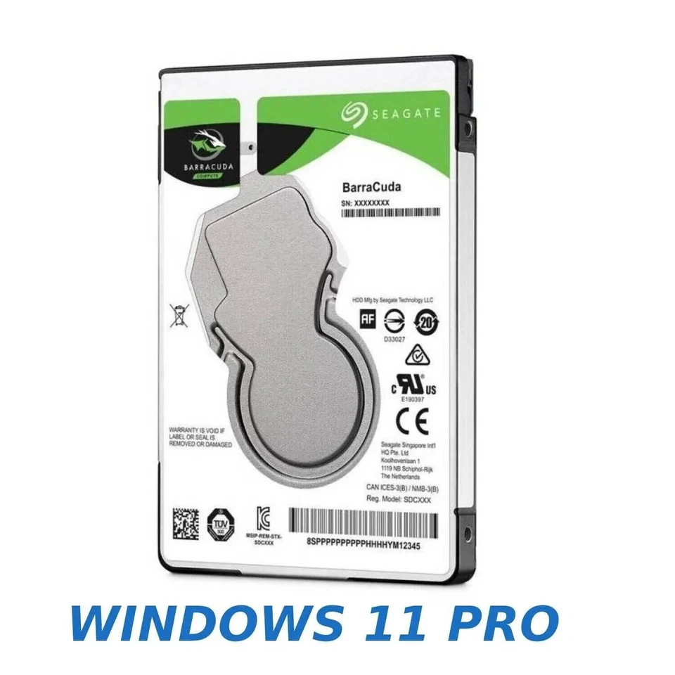 1TB HDD 2.5" SATA Hard Drive for Laptop with Windows 11 Pro Pre-installed - Image 3 of 4