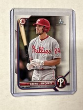 Gabriel Rincones RC 2022 Bowman Draft #BD142 Phillies 1st Bowman