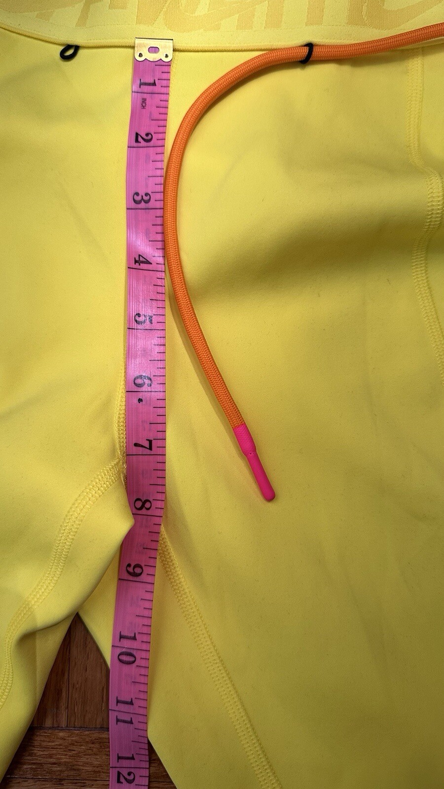 Womens NIKE x OFF-WHITE SS20 NRG Tights Gyakusou In Yellow Size Small thumbnail 7