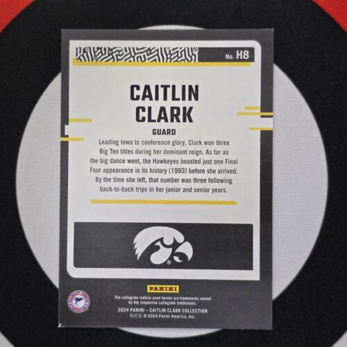 2024 Panini Caitlin Clark Red Foil Donruss Highlights-Pair Of Final Fours-#H8 - Picture 2 of 2