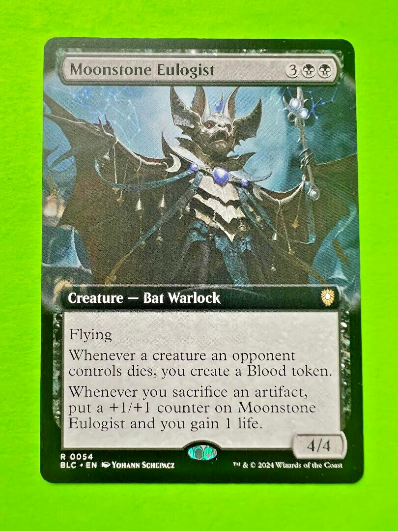 MTG Bloomburrow - Moonstone Eulogist - Extended Art | eBay MTG Bloomburrow - Moonstone Eulogist - Extended Art | eBay