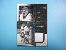 2000/01 UPPER DECK LEGENDARY GAME JERSEY NHL HOCKEY CARD #J-GF GRANT FUHR WHITE