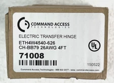 COMMAND ACCESS 71008 Electric Transfer Hinge 4.5X4 626 CH-BB79 26AWG 4FT