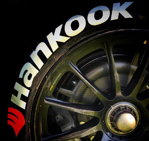TIRE LETTERS HANKOOK 1.0" For 17" 18" Wheels (4 Stickers) Permanent