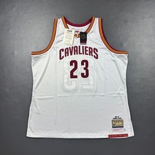100% Authentic Lebron James Mitchell Ness 2015 2016 Finals Cavaliers Jersey 56