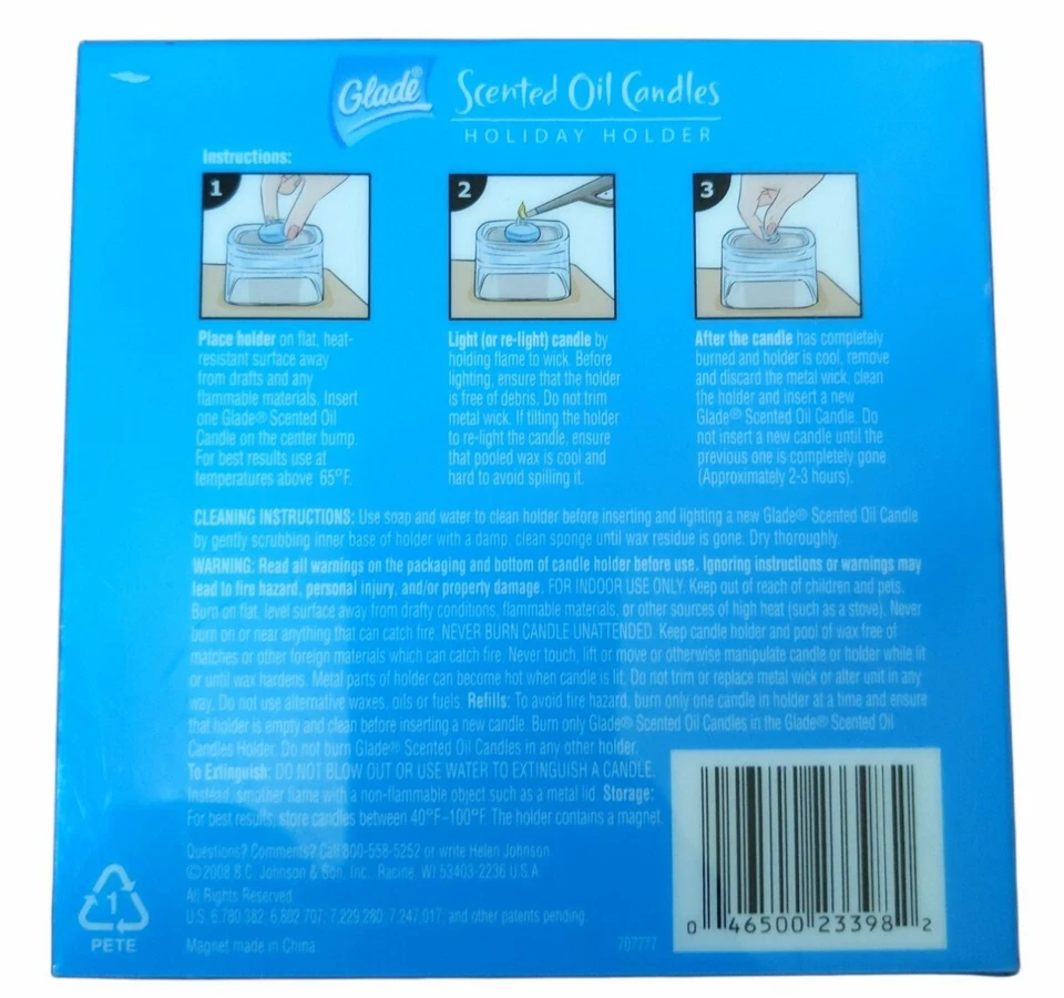 Soporte de vidrio navideño con aceite perfumado Glade edición limitada SOLO nuevo Foto 3 de 3