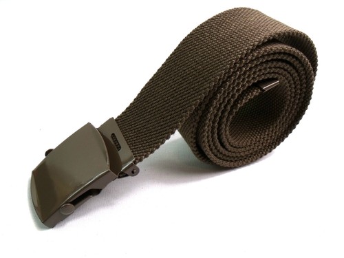 Ladies Womens Mens Retro Style Quality Cotton Canvas Webbing Belt 44" Size 16/18 - Picture 33 of 54