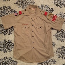 2001 Boy Scouts Of America Official Uniform Shirt Mens XL Alabama Patches USA
